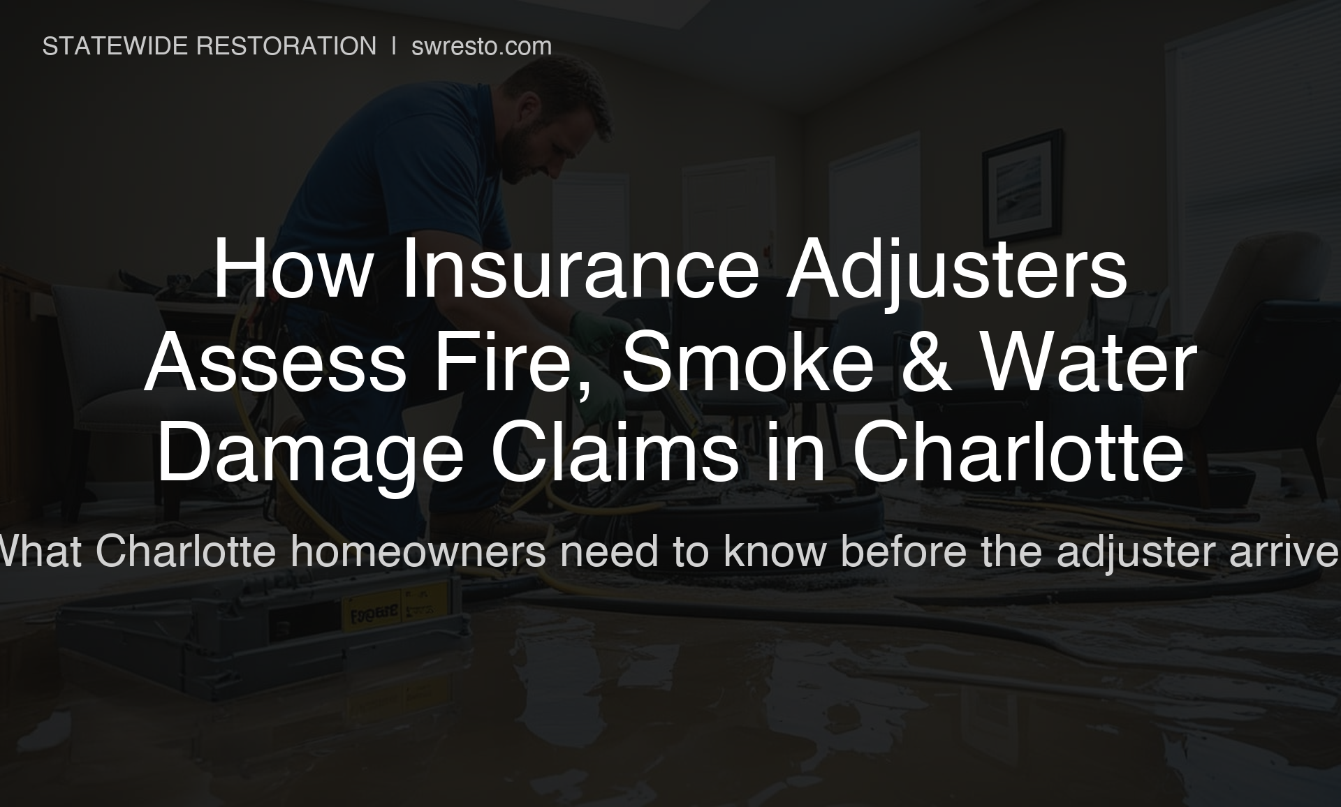 How Insurance Adjusters Assess Fire, Smoke, and Water Damage Claims in Charlotte