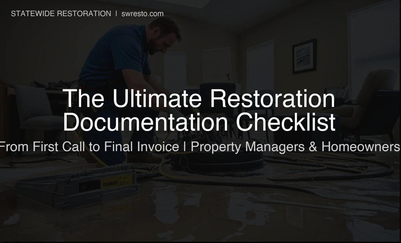 The Ultimate Restoration Documentation Checklist: From First Call to Final Invoice