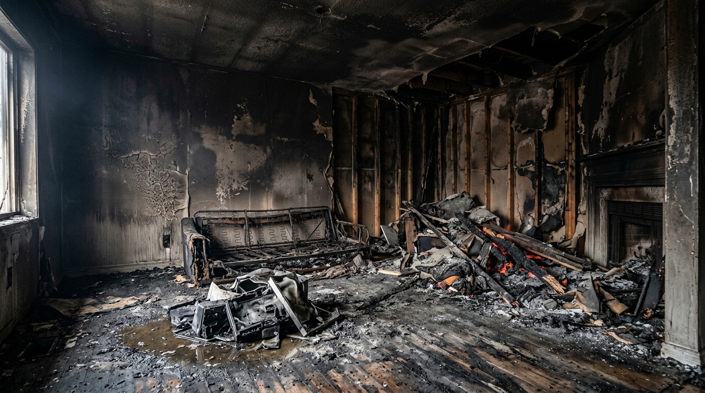 Fire and Smoke Damage Restoration in Charlotte